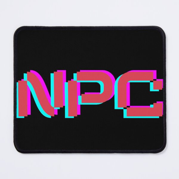 Item preview, NPC - Minimalist Neon Digital Glitch Design designed and sold by ClashShop.