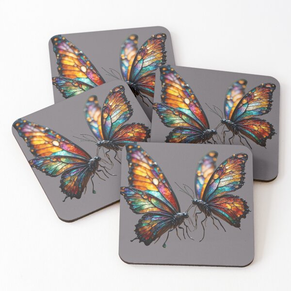 Aperçu de l'œuvre Papillons ornés de bijoux créée et vendue par Whimsical Art by Angela.