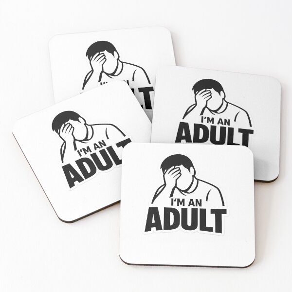 Item preview, I'M AN ADULT – Humor Logo & Declaration designed and sold by Dax Studio.