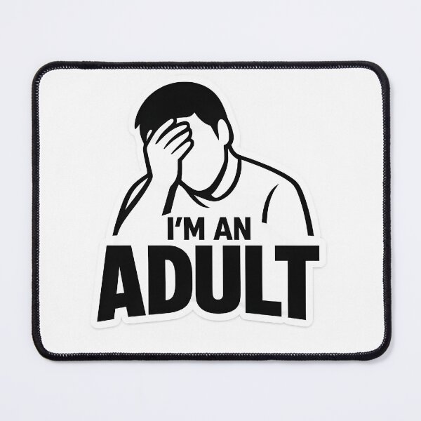 Item preview, I'M AN ADULT – Humor Logo & Declaration designed and sold by Dax Studio.