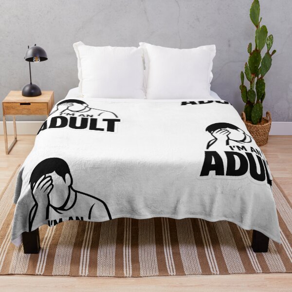Item preview, I'M AN ADULT – Humor Logo & Declaration designed and sold by Dax Studio.