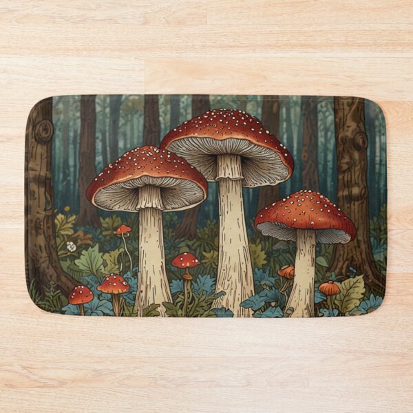 Item preview, Boho vintage Mushroom woodland forest designed and sold by hollycooper.