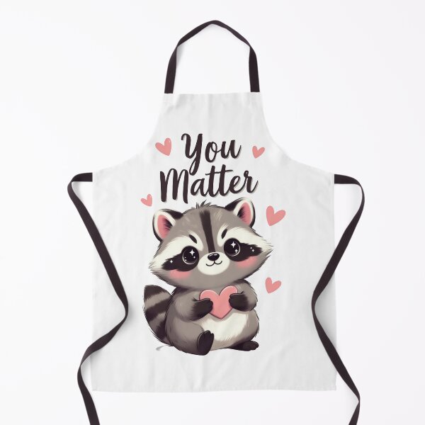 Item preview, "You Matter" – Sweet raccoon with a heart designed and sold by worldshopcolor.