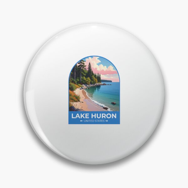 Item preview, Lake Huron United States designed and sold by TulipaGraphics.