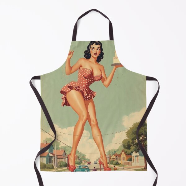 Item preview, Sweet Giant - Vintage 1950s Pin-Up Giantess with Cake designed and sold by MissSaylor.