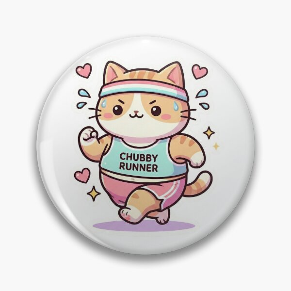 Item preview, Cute Chubby Runner Cat designed and sold by Simple Graphics.