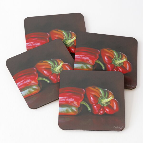 Item preview, Red Peppers Still Life designed and sold by LukianArtPrint.