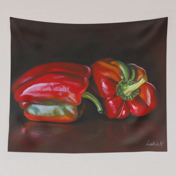 Item preview, Red Peppers Still Life designed and sold by LukianArtPrint.