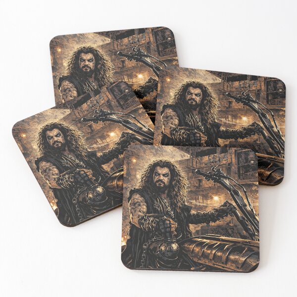 Item preview, Jason Momoa, Lobo, biker (fan art) designed and sold by PopCultureAndStuff.