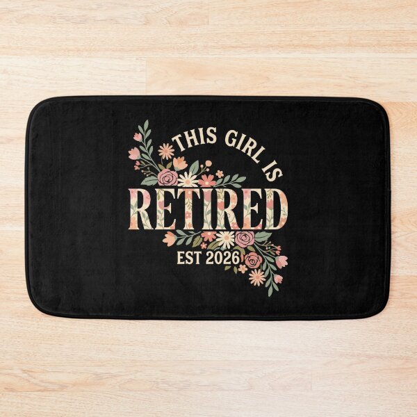 Item preview, This Girl Is Retired Floral designed and sold by FreshVibe Prints.