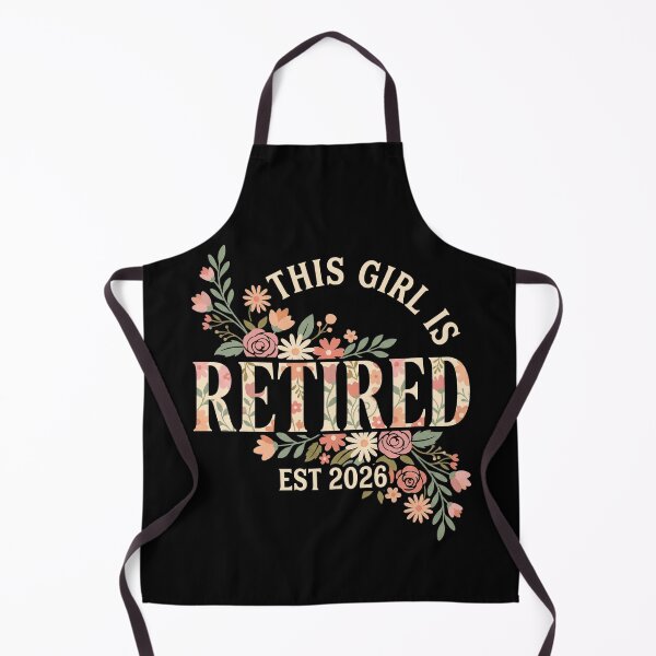 Item preview, This Girl Is Retired Floral designed and sold by FreshVibe Prints.