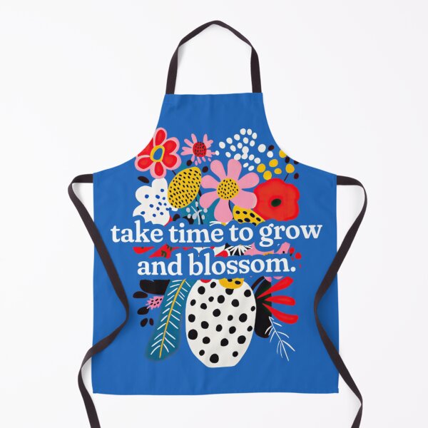 Item preview, Colorful flowers with blue background designed and sold by DarlaPrints.