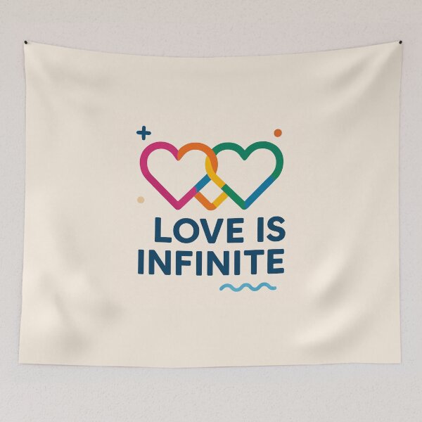 Item preview, Love is Infinite Polyamory LGBT Inclusive Universal Love Diversity designed and sold by Lyvion design.