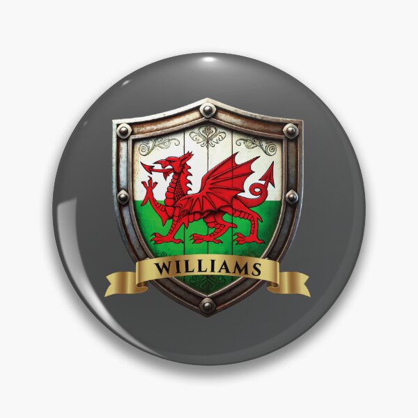 Item preview, Williams Wales Heraldic Name Shield designed and sold by Highlandkings.