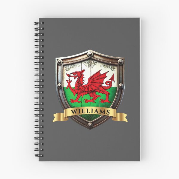 Item preview, Williams Wales Heraldic Name Shield designed and sold by Highlandkings.
