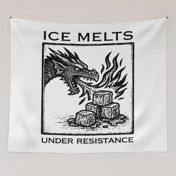 Item preview, Ice Melts Under Resistance Anti ICE , Subtle Abolish ICE  designed and sold by Starry Night Creative Art.