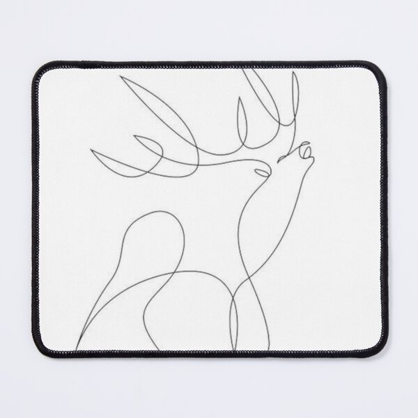 Item preview, Minimalist Deer Line Art designed and sold by linesbydunja.