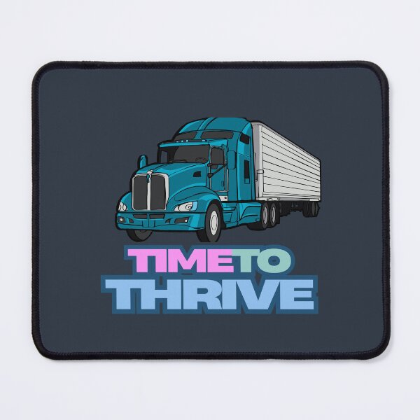 Item preview, Time to Thrive – Motivational Truck Driver T-Shirt designed and sold by furcen.