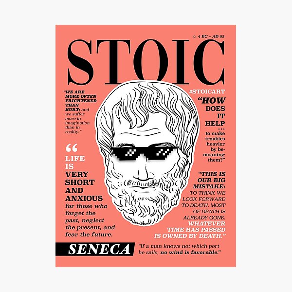 Item preview, Stoic poster. Seneca designed and sold by stoicart.