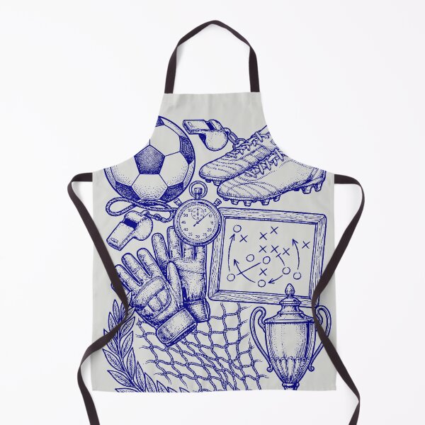 Item preview, Navy Blue Soccer Tactics - Vintage Blueprint Style designed and sold by DigitalGlade.