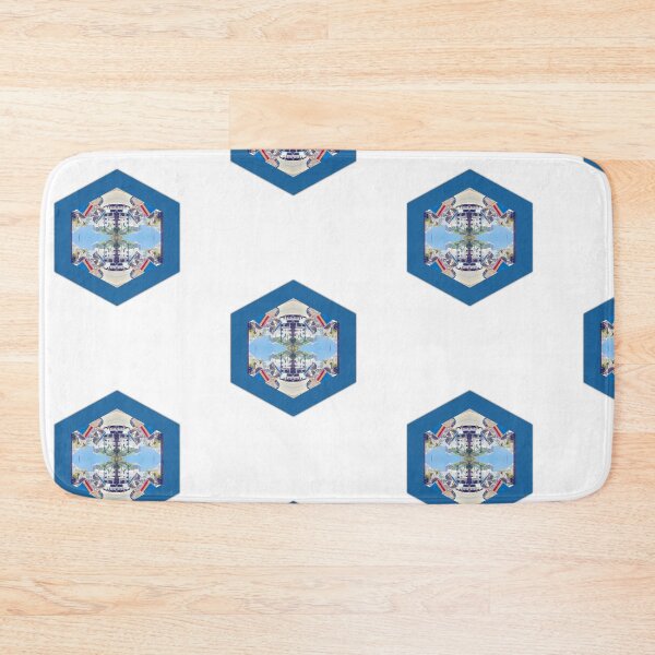 Item preview, Blue Buildings  designed and sold by ThreadsForNaked.