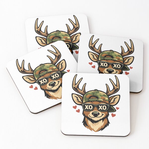 Item preview, XOXO Valentine Buck Hunting Style designed and sold by FreshVibe Prints.