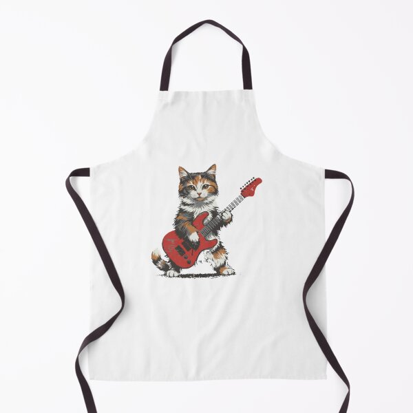 Item preview, Rock Cat Playing Guitar designed and sold by salmzouriart.