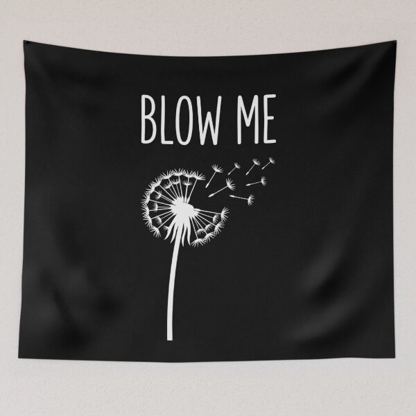 Item preview, Blow Me Dandelion Vintage Humor designed and sold by FreshVibe Prints.