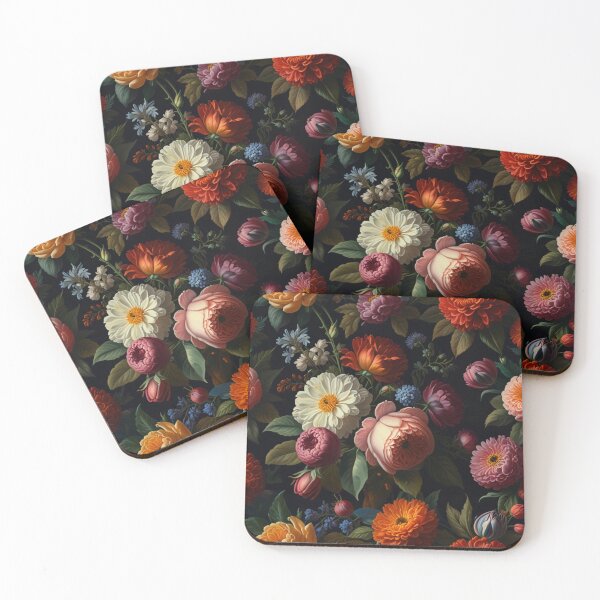 Artikelvorschau, Elegantes, stimmungsvolles viktorianisches Blumen-Ölgemälde entworfen und verkauft von hollycooper.