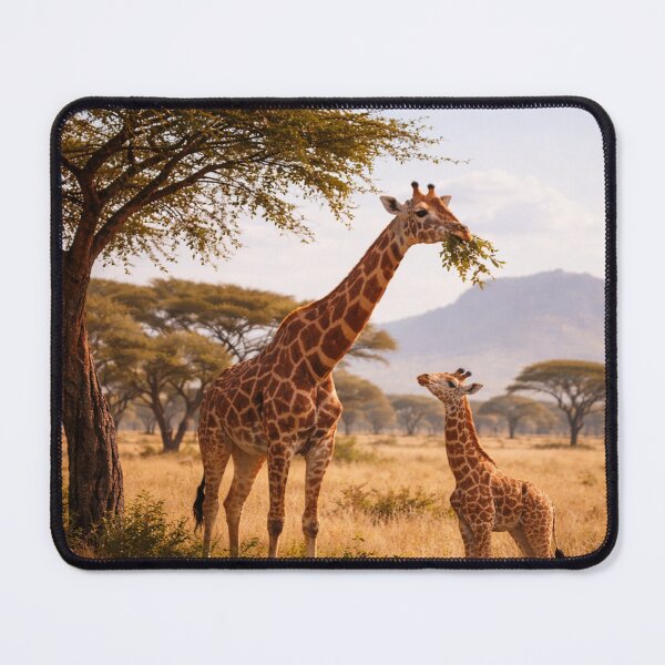 Item preview, African Giraffes under the Acacia Tree designed and sold by NatureFloralArts.