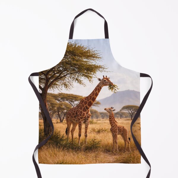 Item preview, African Giraffes under the Acacia Tree designed and sold by NatureFloralArts.