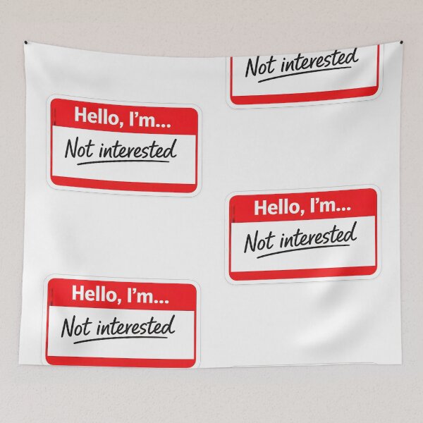 Item preview, Sticky Dating – Hello, I’m… Not Interested designed and sold by Dax Studio.