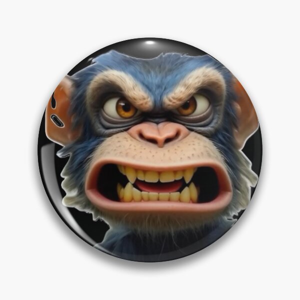 Item preview, Angry Chimpanzee Beast Mode - 3D Streetwear Gorilla Art designed and sold by DreamSpaceCon.