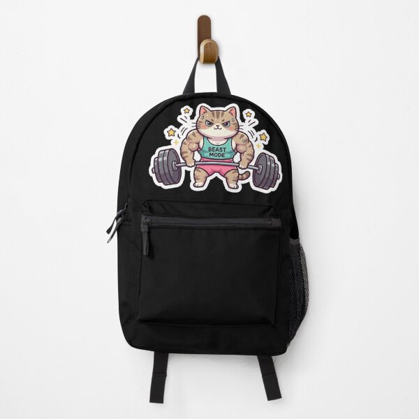 Item preview, Cute Muscular Tabby Cat Powerlifting Deadlift designed and sold by Simple Graphics.