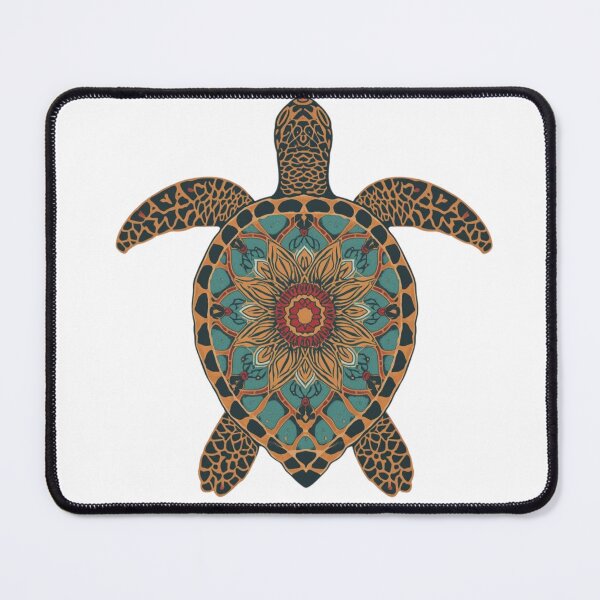 Item preview, Sea Turtle Art – Sacred Geometry Boho Turtle Illustration designed and sold by AmberWit.