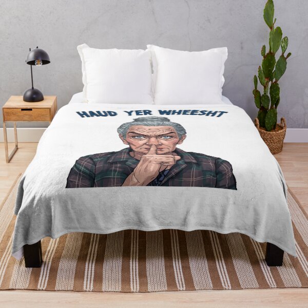 Item preview, Haud Yer Wheesht | Funny Scottish Granny Slang Illustration designed and sold by Loom on the Loch.