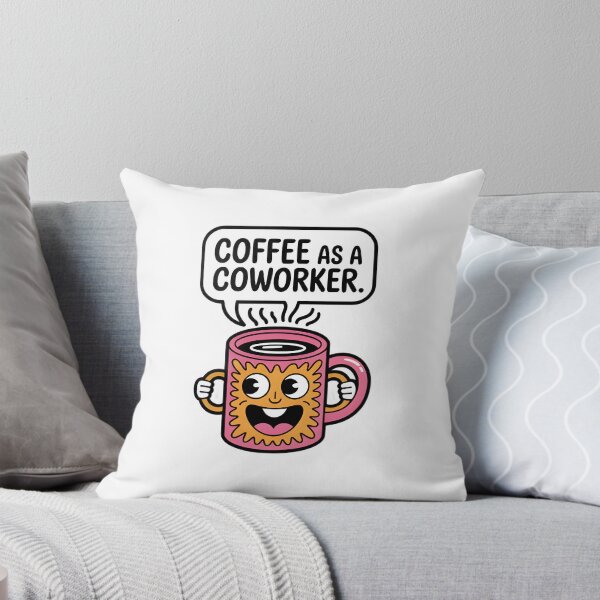 Item preview, Coffee As A Coworker | Funny Anthropomorphic Mug Illustration designed and sold by StickerNexa.