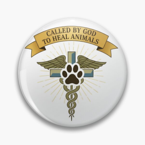 Item preview, Called by God to Heal Animals – Christian Veterinary Symbol Design designed and sold by Illustrated Faith.