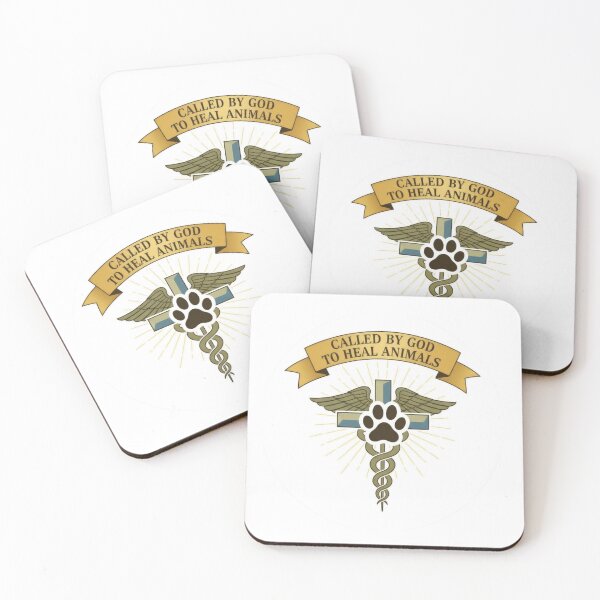 Item preview, Called by God to Heal Animals – Christian Veterinary Symbol Design designed and sold by Illustrated Faith.