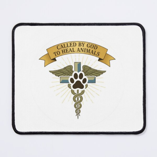Item preview, Called by God to Heal Animals – Christian Veterinary Symbol Design designed and sold by Illustrated Faith.