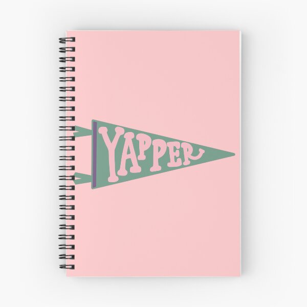 Item preview, YAPPER Pennant Flag | Sage Green and Blush Pink Banner  on PINK | Trendy Funny Typography designed and sold by Giulia  Palazzo.