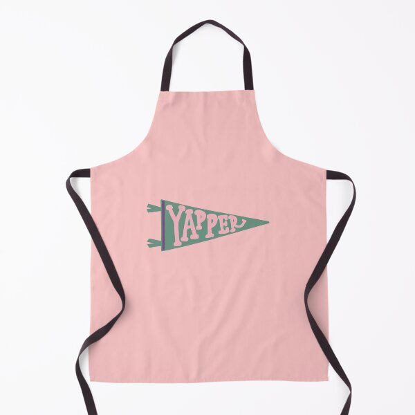 Item preview, YAPPER Pennant Flag | Sage Green and Blush Pink Banner  on PINK | Trendy Funny Typography designed and sold by Giulia  Palazzo.
