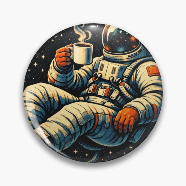 Item preview, Cosmic Coffee Break Astronaut Art designed and sold by impac8designs.