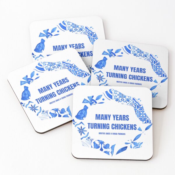 Item preview, Many Years Turning Chickens - Funny Portuguese Proverbs designed and sold by BrainyLingo.