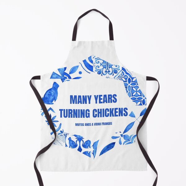 Item preview, Many Years Turning Chickens - Funny Portuguese Proverbs designed and sold by BrainyLingo.
