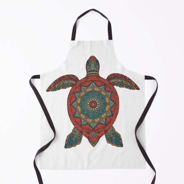 Item preview, Sea Turtle Art Red– Sacred Geometry Boho Turtle Illustration designed and sold by AmberWit.