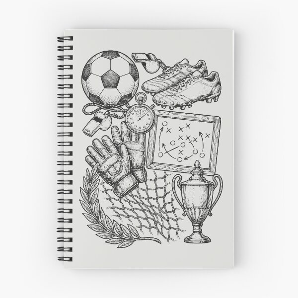 Item preview, Classic Soccer Gear - Vintage Black Ink Engraving designed and sold by DigitalGlade.