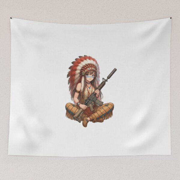 Item preview, Gun of Native American designed and sold by RAWLIFEGRAPHIC.