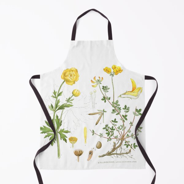 Item preview, Vintage Botanical Wildflowers - Yellow Meadow Floral Illustration designed and sold by Mad-by-The-O.