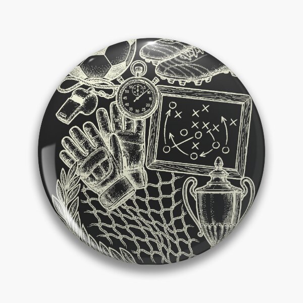 Item preview, Vintage Soccer Blackboard - Cream on Dark Aesthetic designed and sold by DigitalGlade.